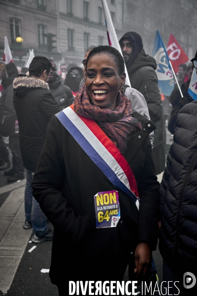 Paris, manifestation contre la réforme des retraites