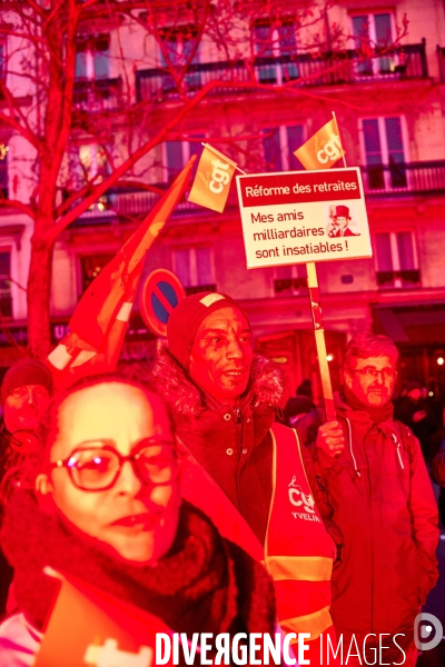 Paris, manifestation contre la réforme des retraites