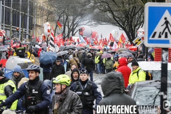 BORDEAUX, Manifestation contre la réforme des retraites