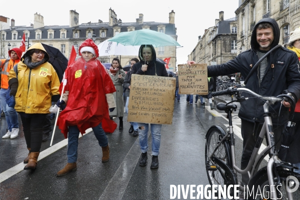 BORDEAUX, Manifestation contre la réforme des retraites