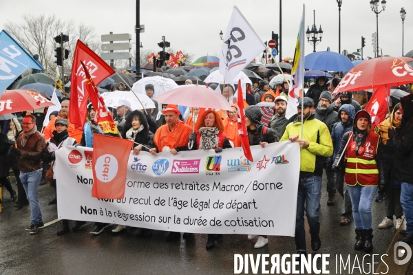 BORDEAUX, Manifestation contre la réforme des retraites