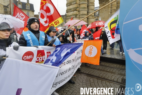 BORDEAUX, Manifestation contre la réforme des retraites