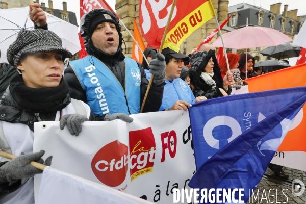 BORDEAUX, Manifestation contre la réforme des retraites