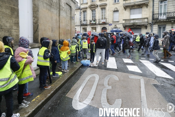 BORDEAUX, Manifestation contre la réforme des retraites