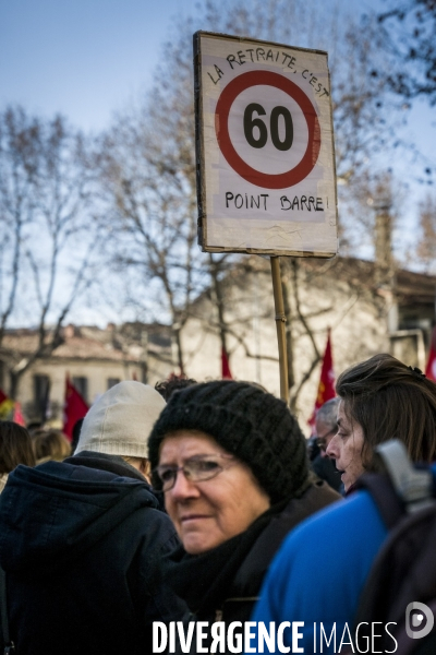 Montpellier - Manifestation contre la réforme des Retraites