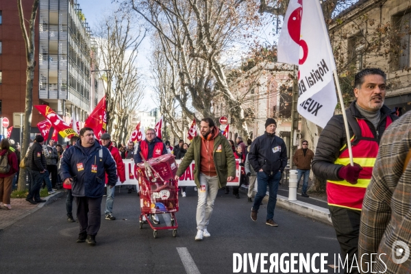 Montpellier - Manifestation contre la réforme des Retraites