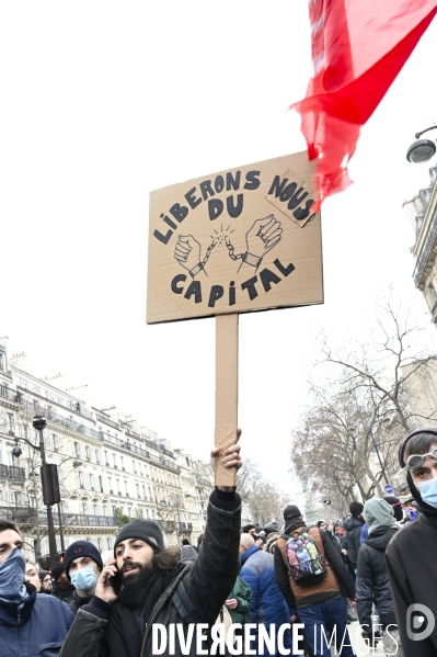 Manifestation contre la reforme des retraites, paris