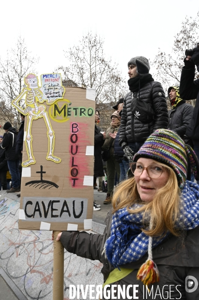 Manifestation contre la reforme des retraites, paris