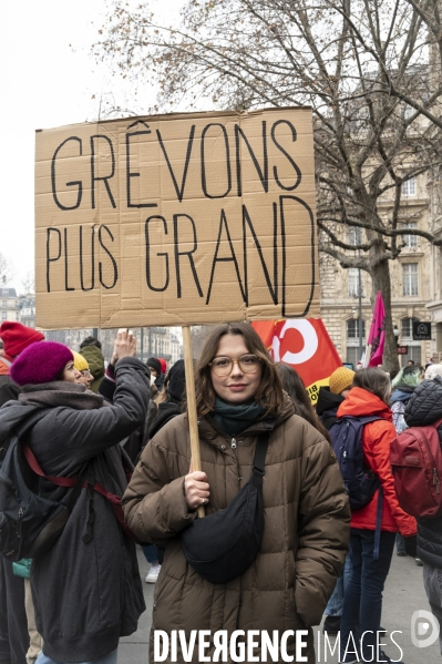 Manifestation contre la reforme des retraites, paris