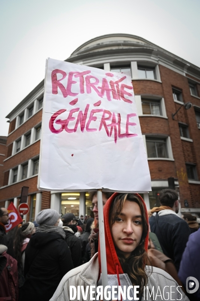 Manifestation contre la reforme des retraites, paris