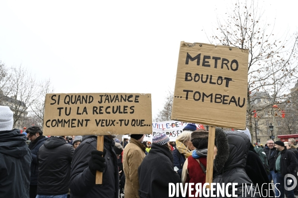 Manifestation contre la reforme des retraites, paris