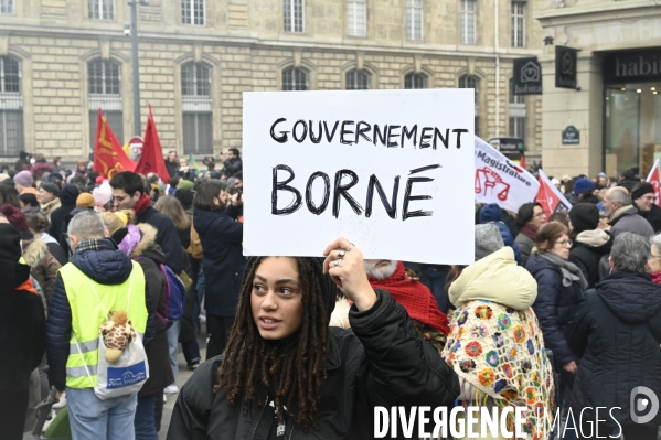 Manifestation contre la reforme des retraites, paris