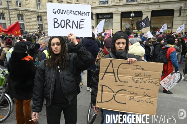 Manifestation contre la reforme des retraites, paris