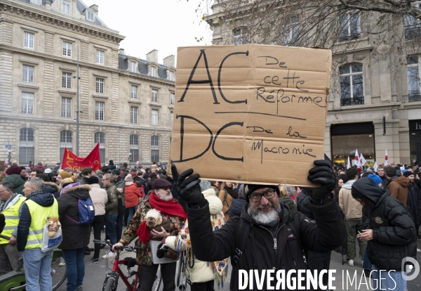 Manifestation contre la reforme des retraites, paris