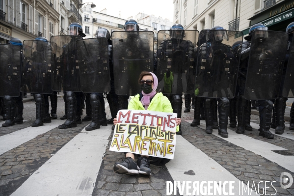 Manifestation contre la reforme des retraites, paris