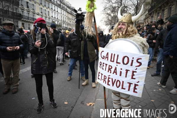 Manifestation contre la reforme des retraites, paris