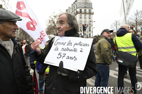 Manifestation contre la reforme des retraites, paris