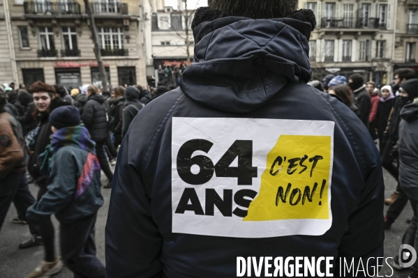 Manifestation contre la reforme des retraites, paris