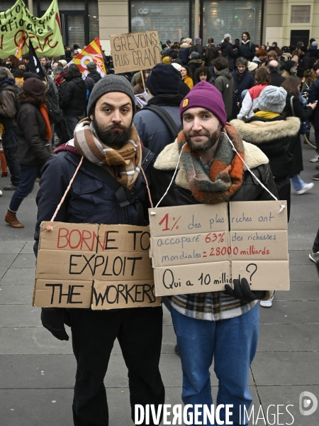 Manifestation contre la reforme des retraites, paris