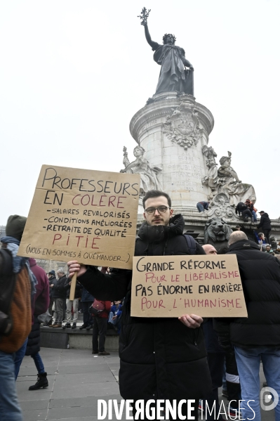 Manifestation contre la reforme des retraites, paris