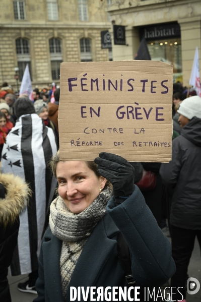 Manifestation contre la reforme des retraites, paris