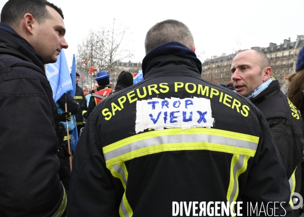 Manifestation contre la reforme des retraites, paris