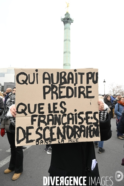 Manifestation contre la reforme des retraites, paris