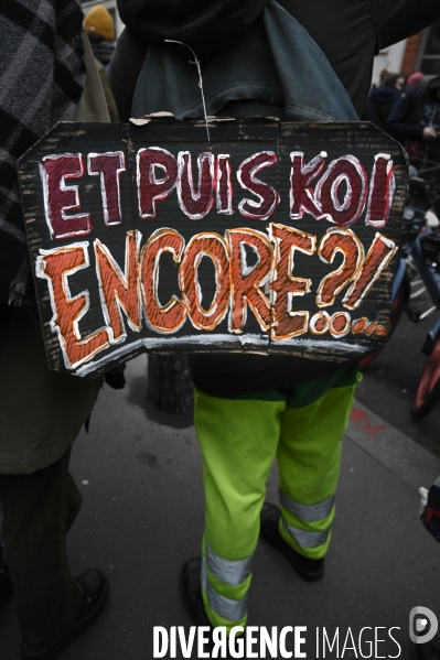 Manifestation contre la reforme des retraites, paris