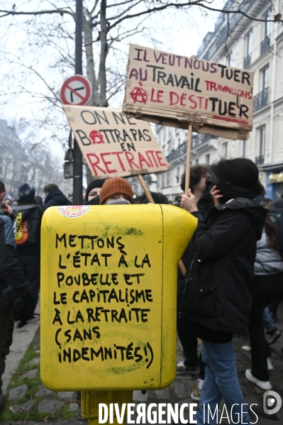 Manifestation contre la reforme des retraites, paris