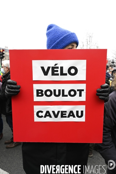 Manifestation contre la reforme des retraites, paris