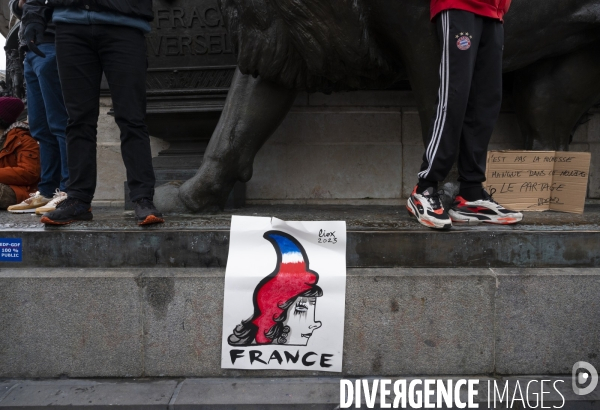 Manifestation contre la reforme des retraites, paris