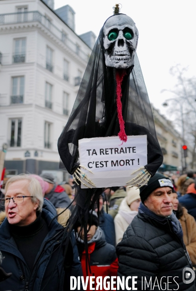 Manifestation intersyndicale contre la reforme des retraites