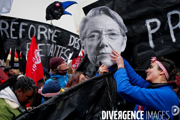 Manifestation intersyndicale contre la reforme des retraites