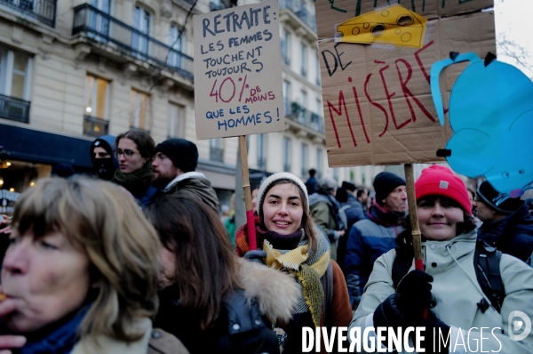 Manifestation intersyndicale contre la reforme des retraites