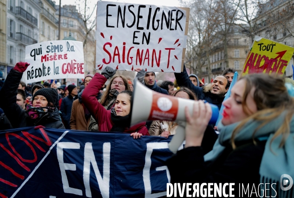 Manifestation intersyndicale contre la reforme des retraites