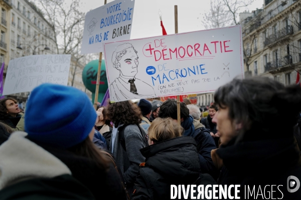 Manifestation intersyndicale contre la reforme des retraites