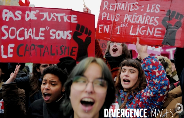 Manifestation intersyndicale contre la reforme des retraites