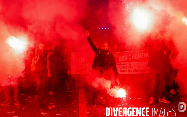 Manifestation intersyndicale contre la reforme des retraites