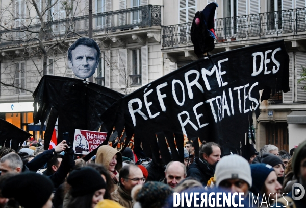 Manifestation intersyndicale contre la reforme des retraites