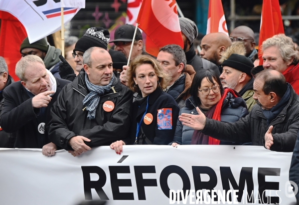 Manifestation intersyndicale contre la reforme des retraites