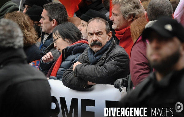 Manifestation intersyndicale contre la reforme des retraites