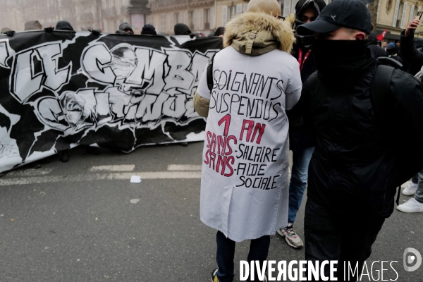 Manifestation intersyndicale contre la reforme des retraites