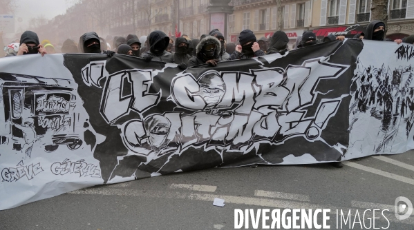 Manifestation intersyndicale contre la reforme des retraites