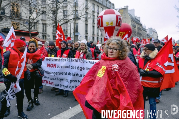Mobilisation contre la réforme des retraites à Paris