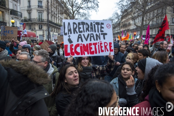 Manifestation contre la réforme des retraites