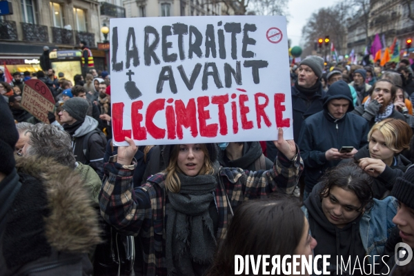 Manifestation contre la réforme des retraites