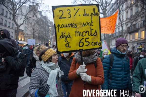 Manifestation contre la réforme des retraites