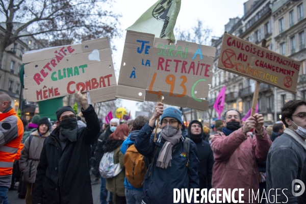 Manifestation contre la réforme des retraites