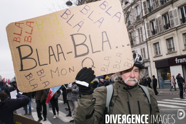 FRA-Manifestation-Reforme Retraite- Paris