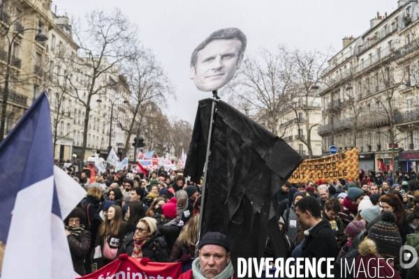 FRA-Manifestation-Reforme Retraite- Paris